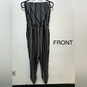 Womens Tube Top One Piece Jumpsuit